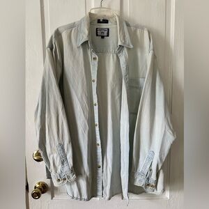 Lee Light Wash Old School Denim Shirt